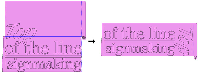 Move parts of the graphics to reduce the use of film.